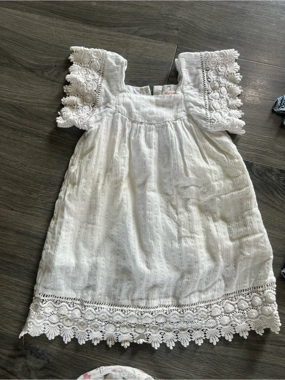 Cat & Jack Blue Embroidered Long-Sleeve Dress